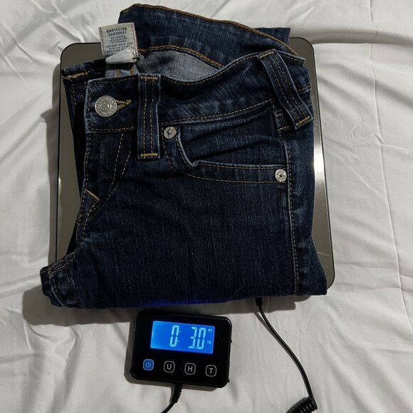 True Religion Women's Dark Wash Skinny Jeans Waist 27 - Picture 9 of 9